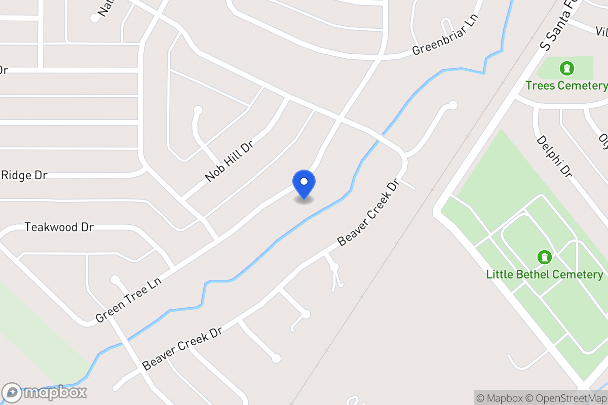 Map of 1618 Green Tree Ln