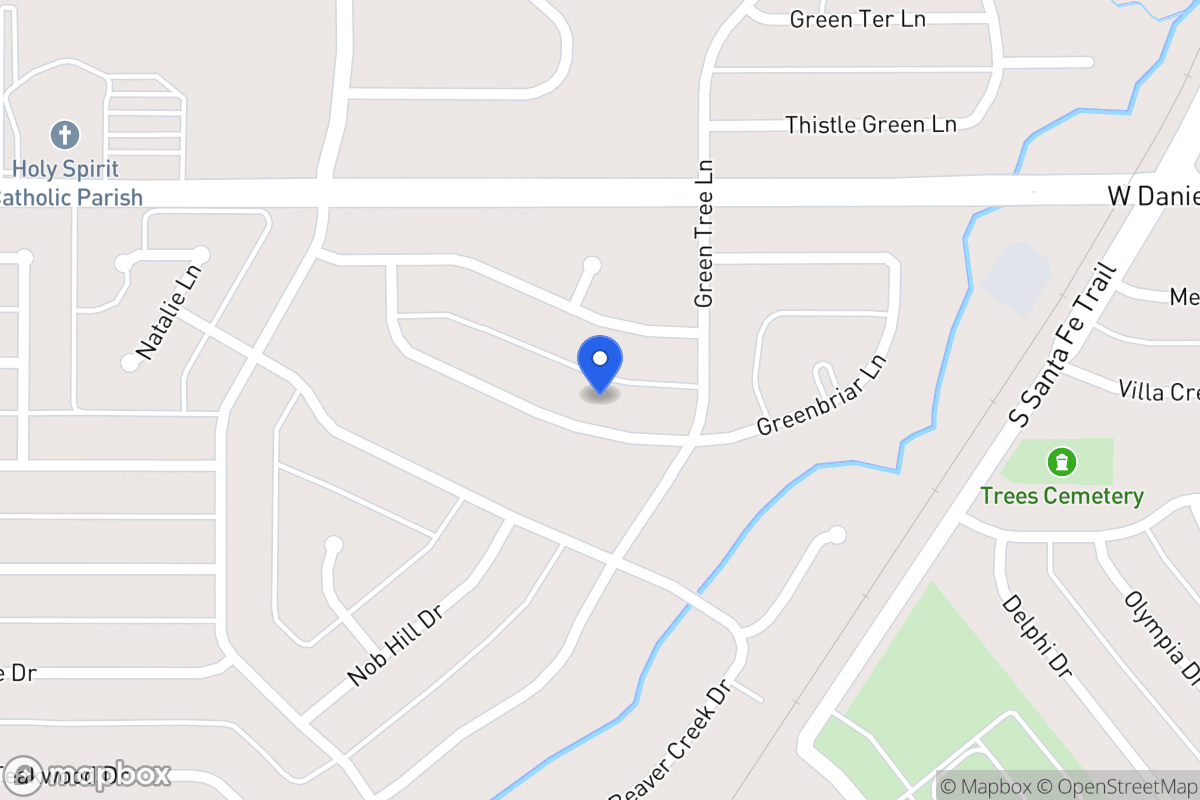 Map of 1011 Greenbriar Ln