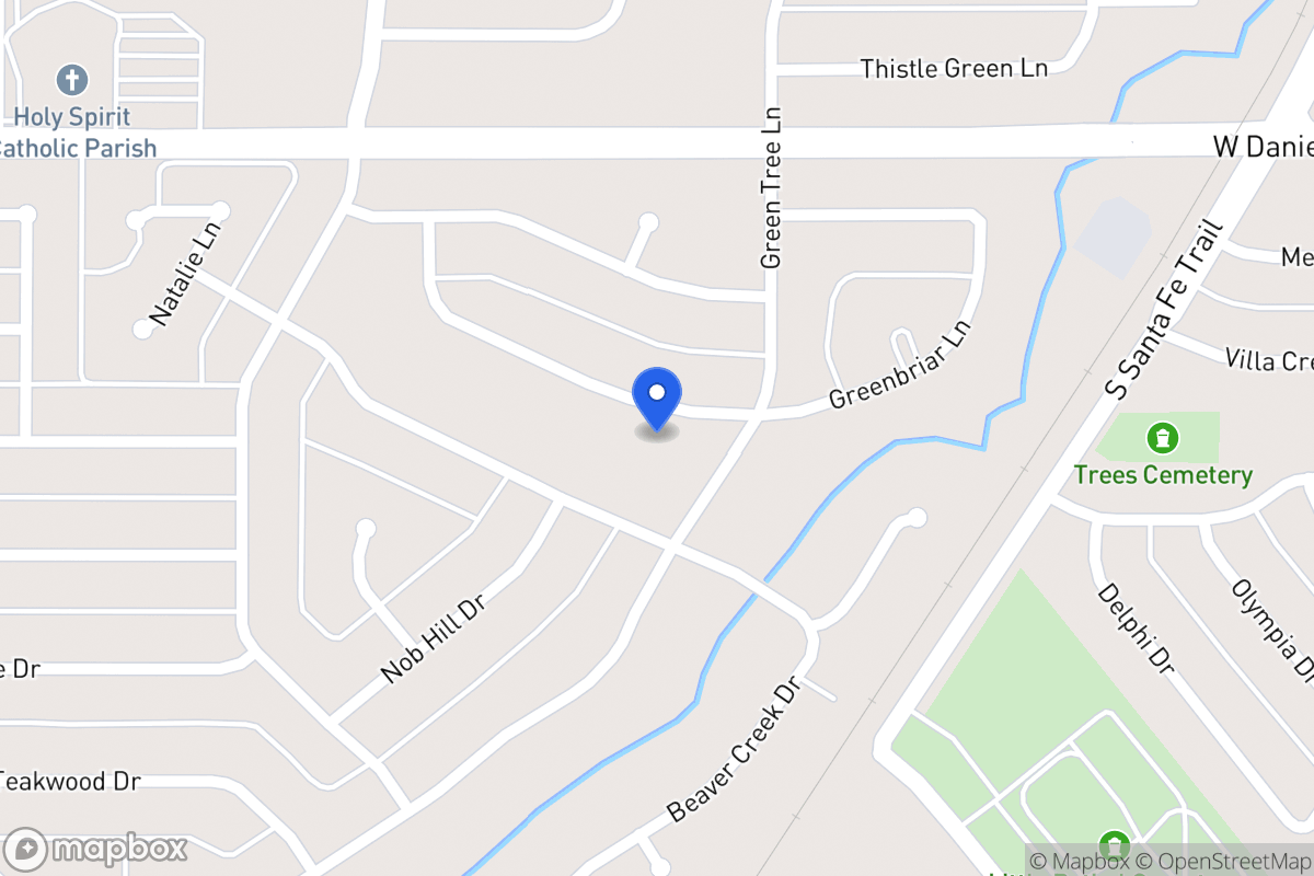 Map of 1006 Greenbriar Ln