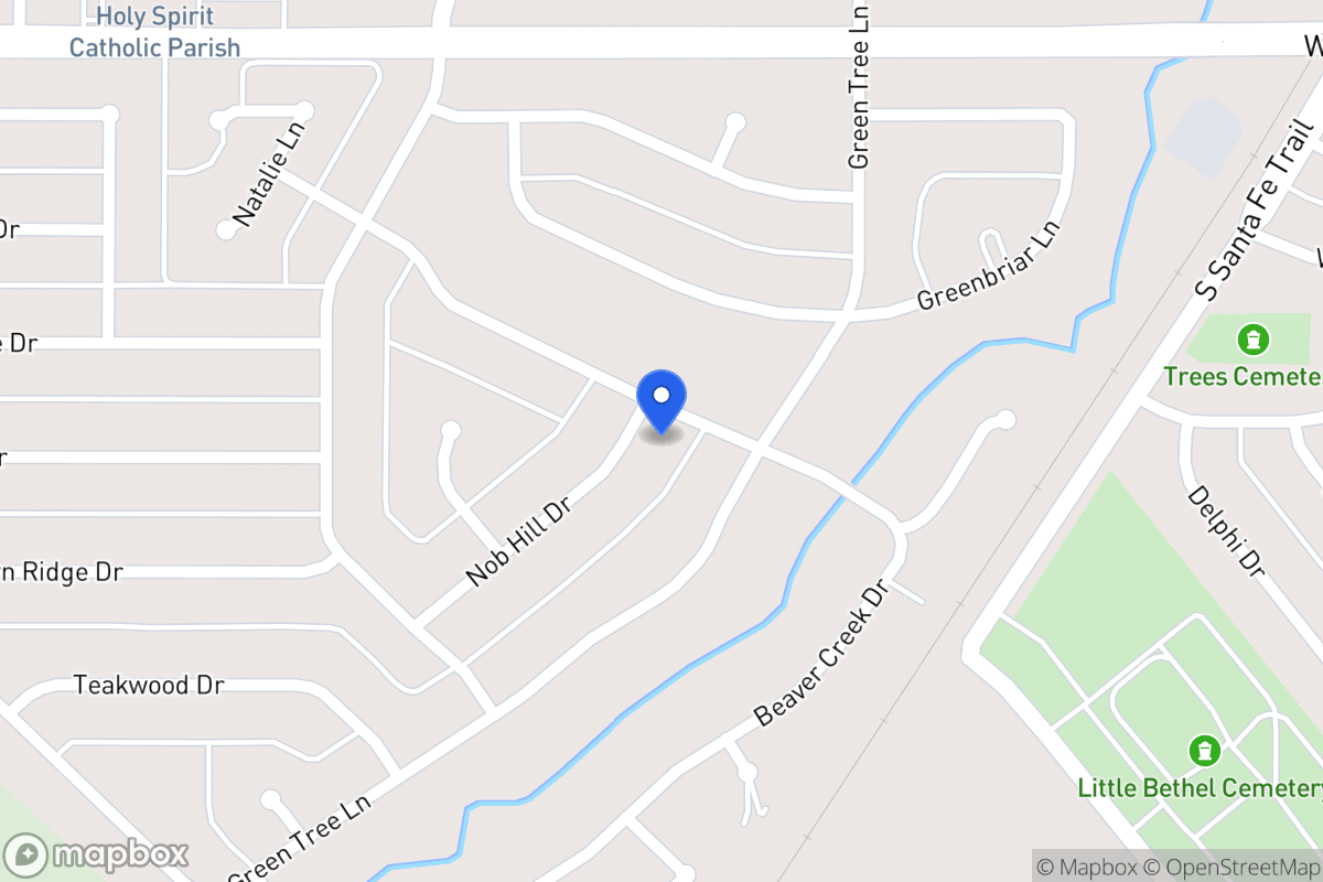 Map of 1602 Nob Hill Dr