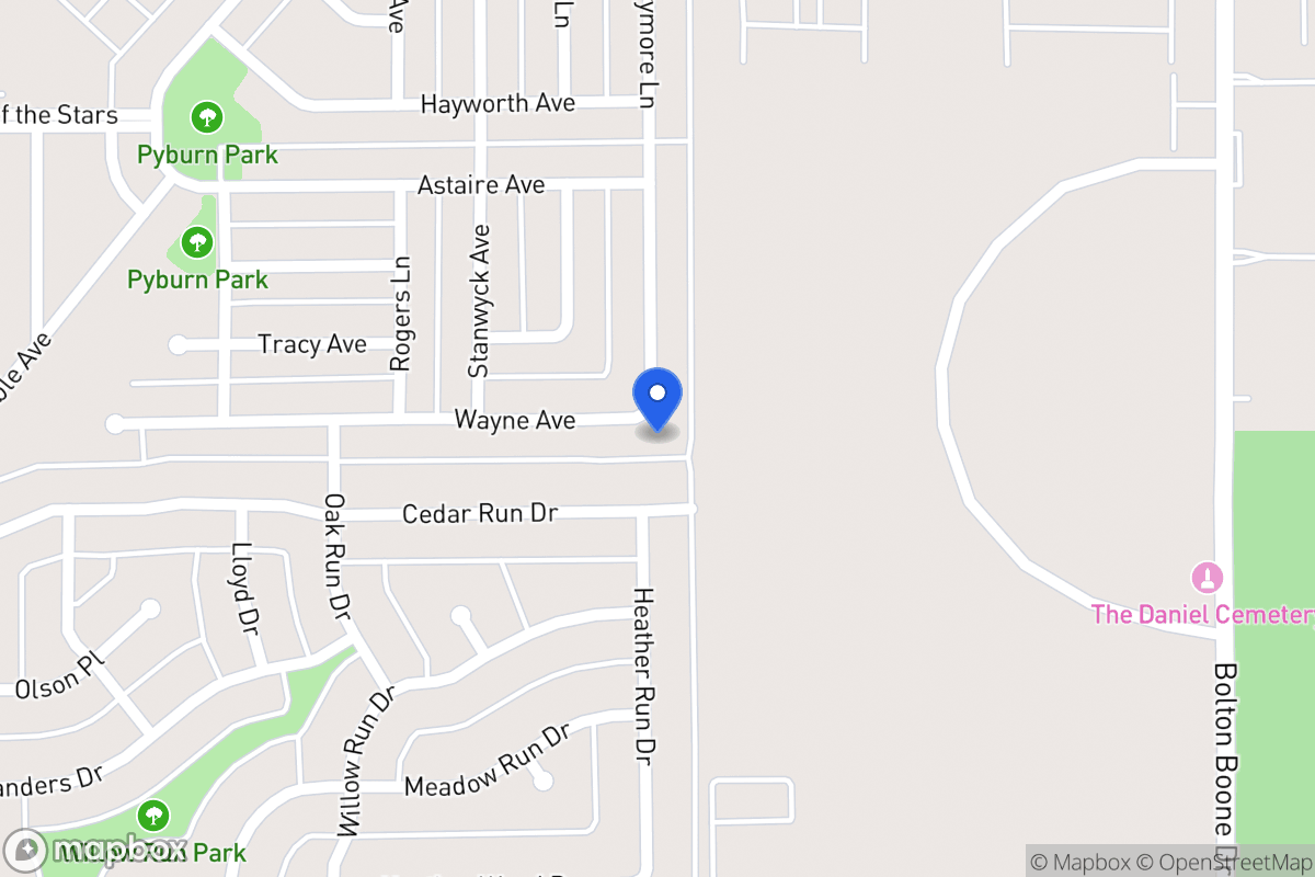 Map of 1134 Wayne Ave