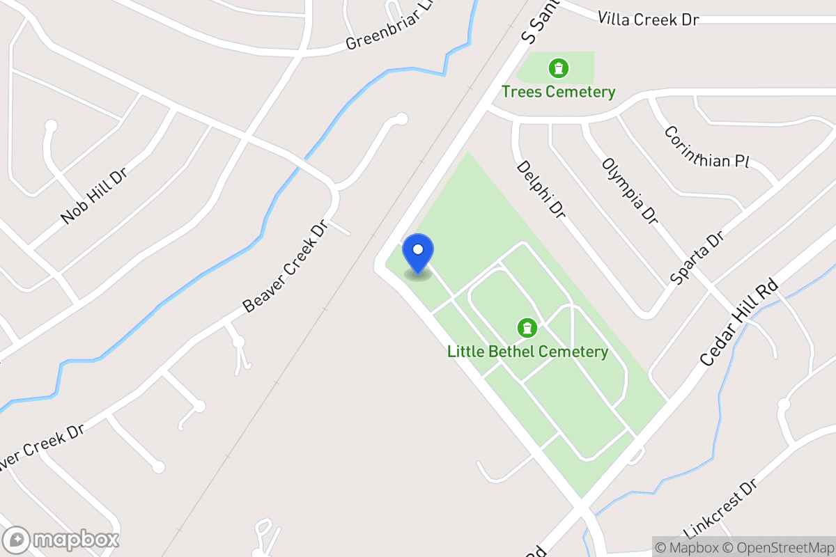 Map of 1 S Santa Fe Trl