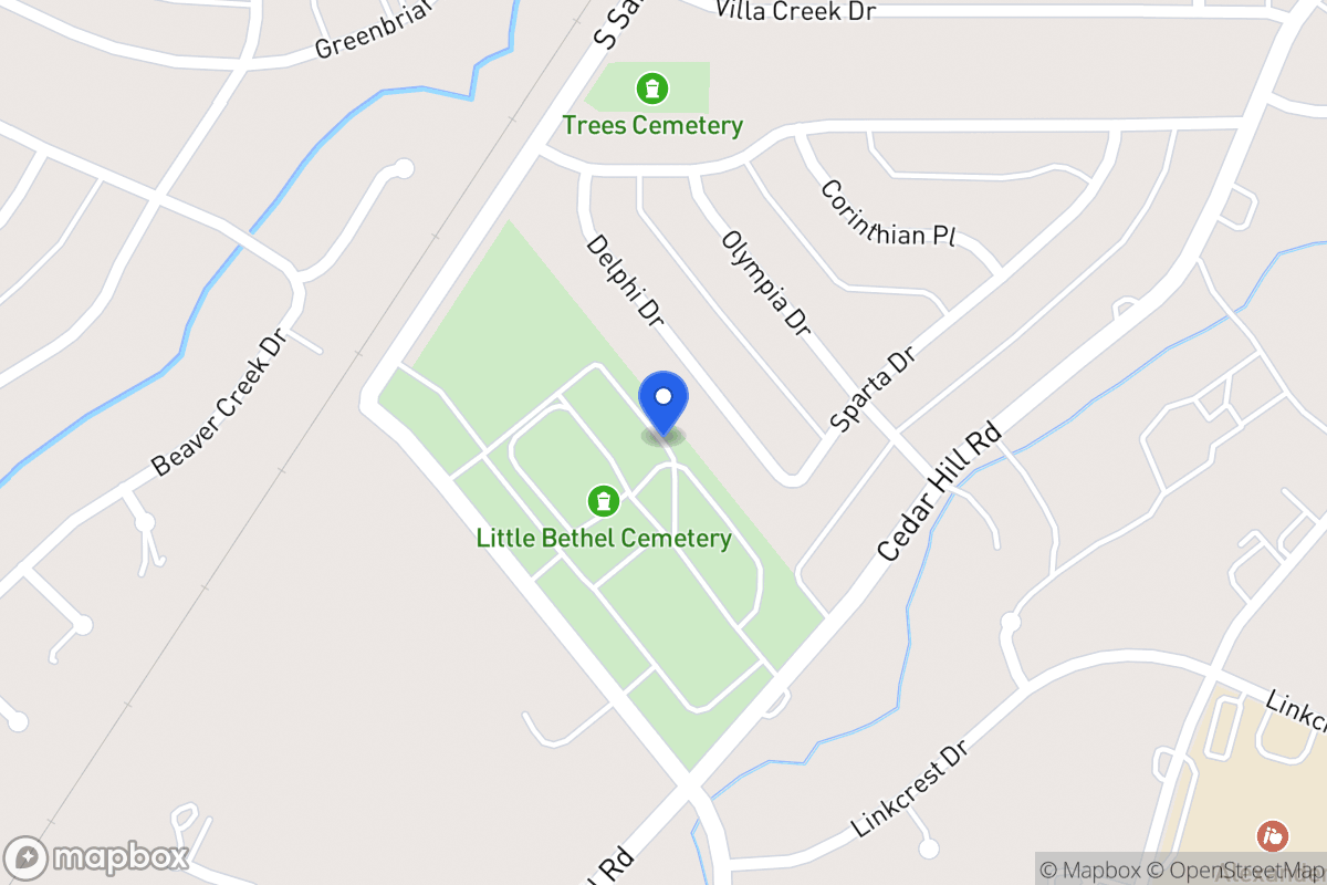 Map of 1492 Cedar Hill Rd