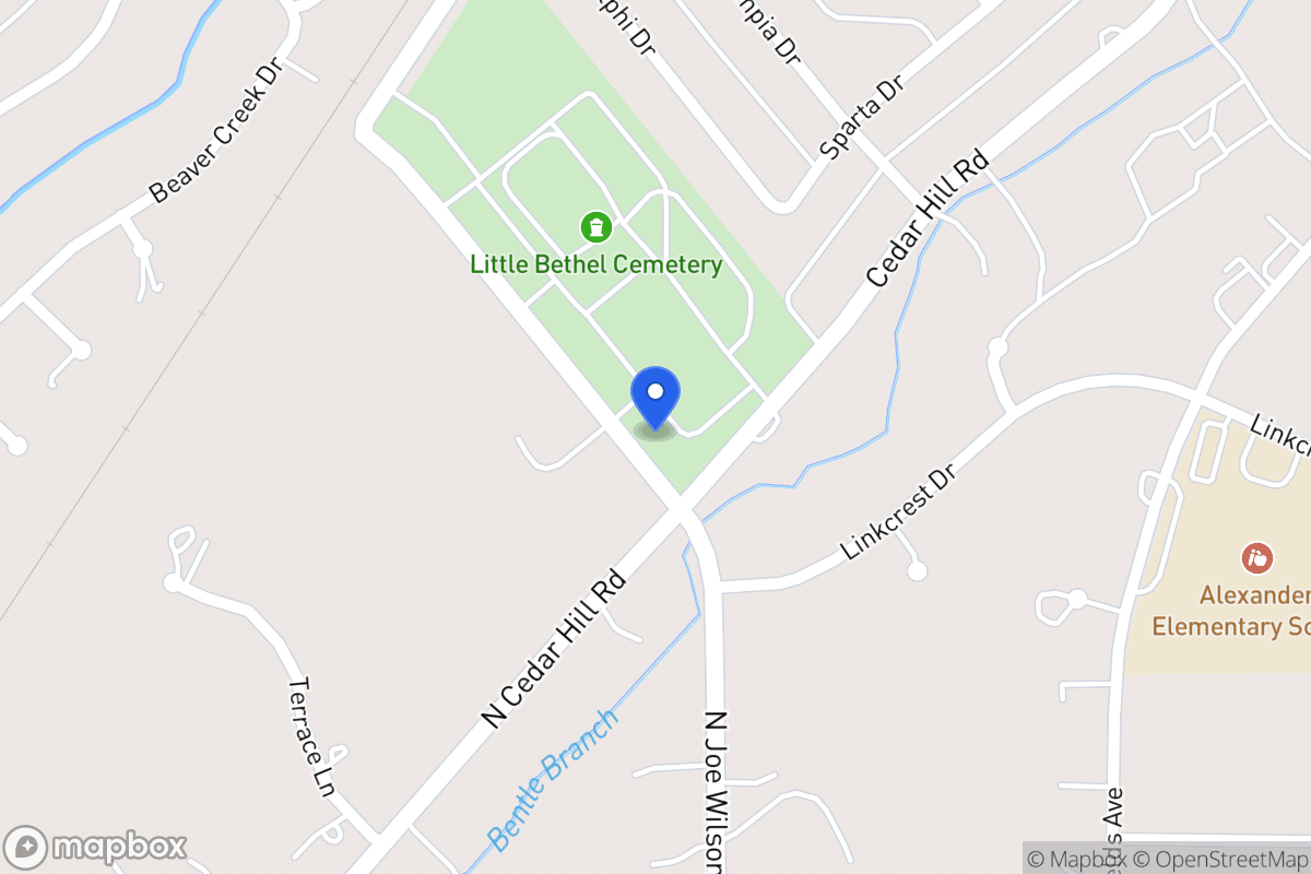 Map of 1815 Cedar Hill Rd
