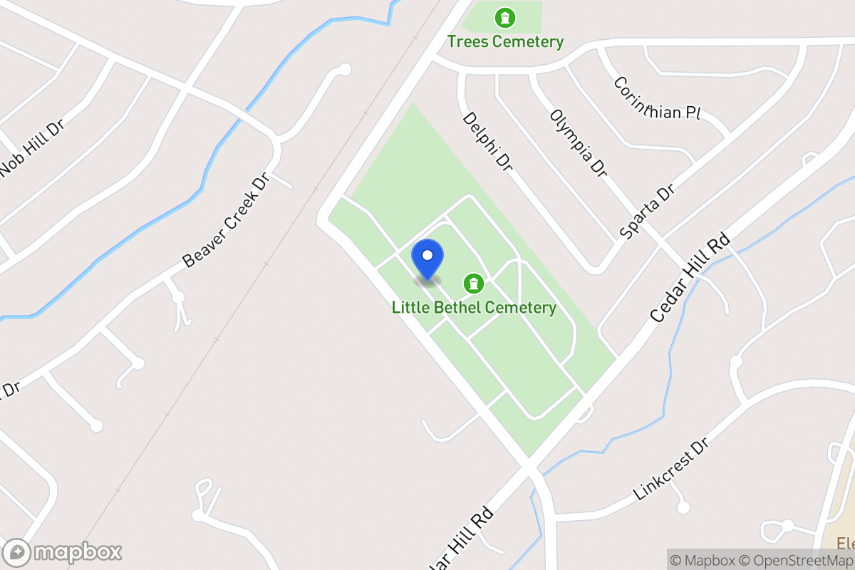 Map of 1489 Cedar Hill Rd