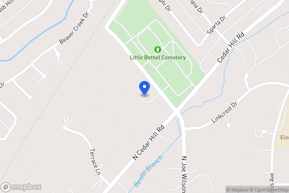 Map of 1791 Cedar Hill Rd
