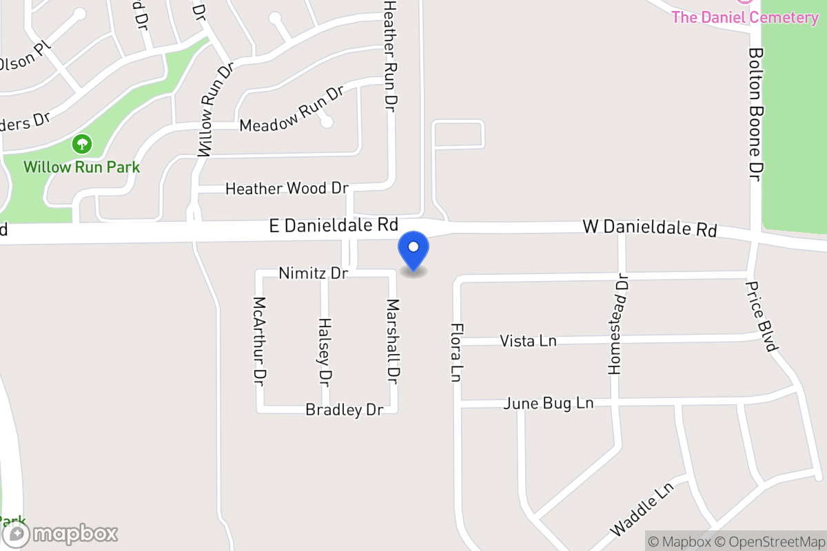 Map of 1502 Marshall Dr