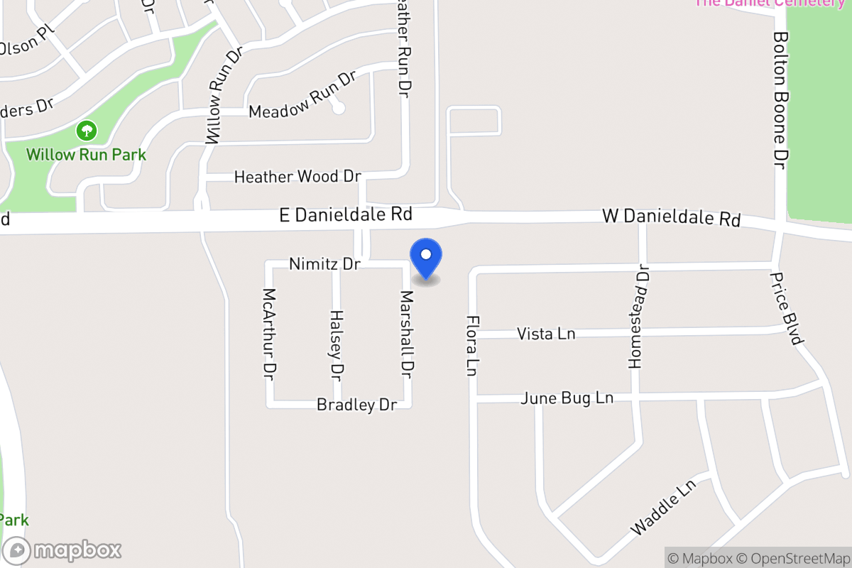 Map of 1506 Marshall Dr