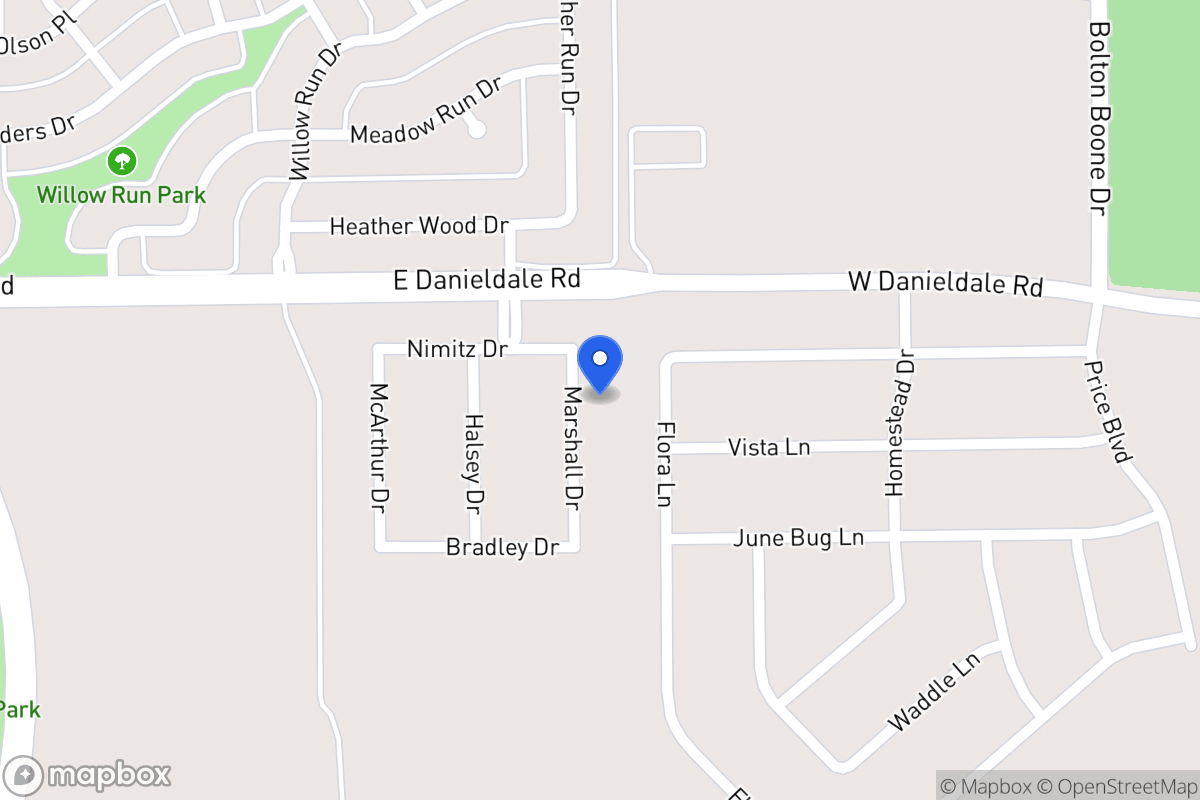 Map of 1510 Marshall Dr