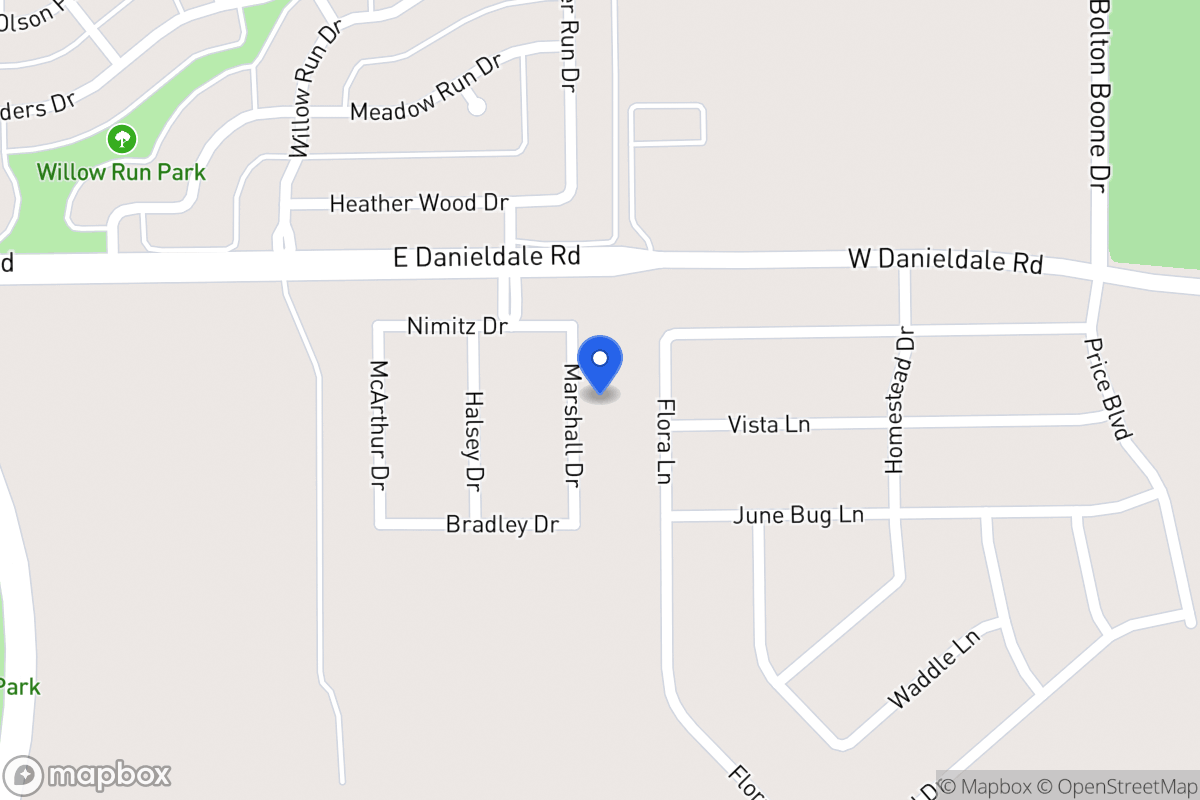 Map of 1514 Marshall Dr