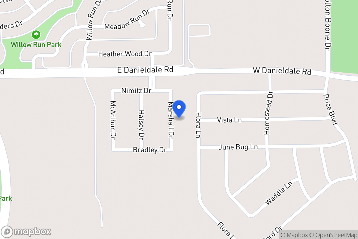 Map of 1518 Marshall Dr