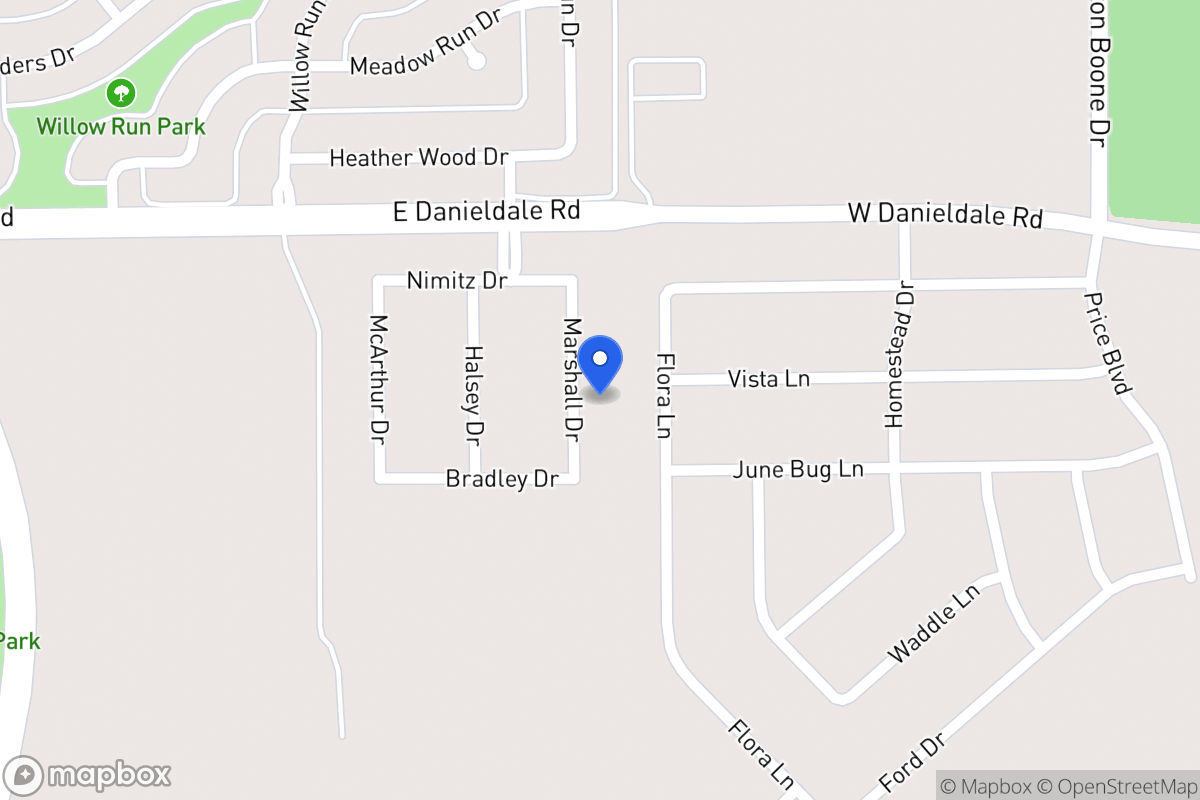 Map of 1522 Marshall Dr