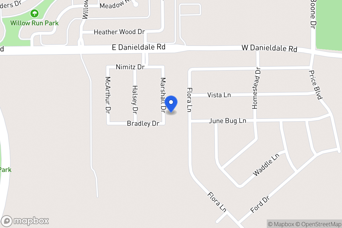 Map of 1530 Marshall Dr