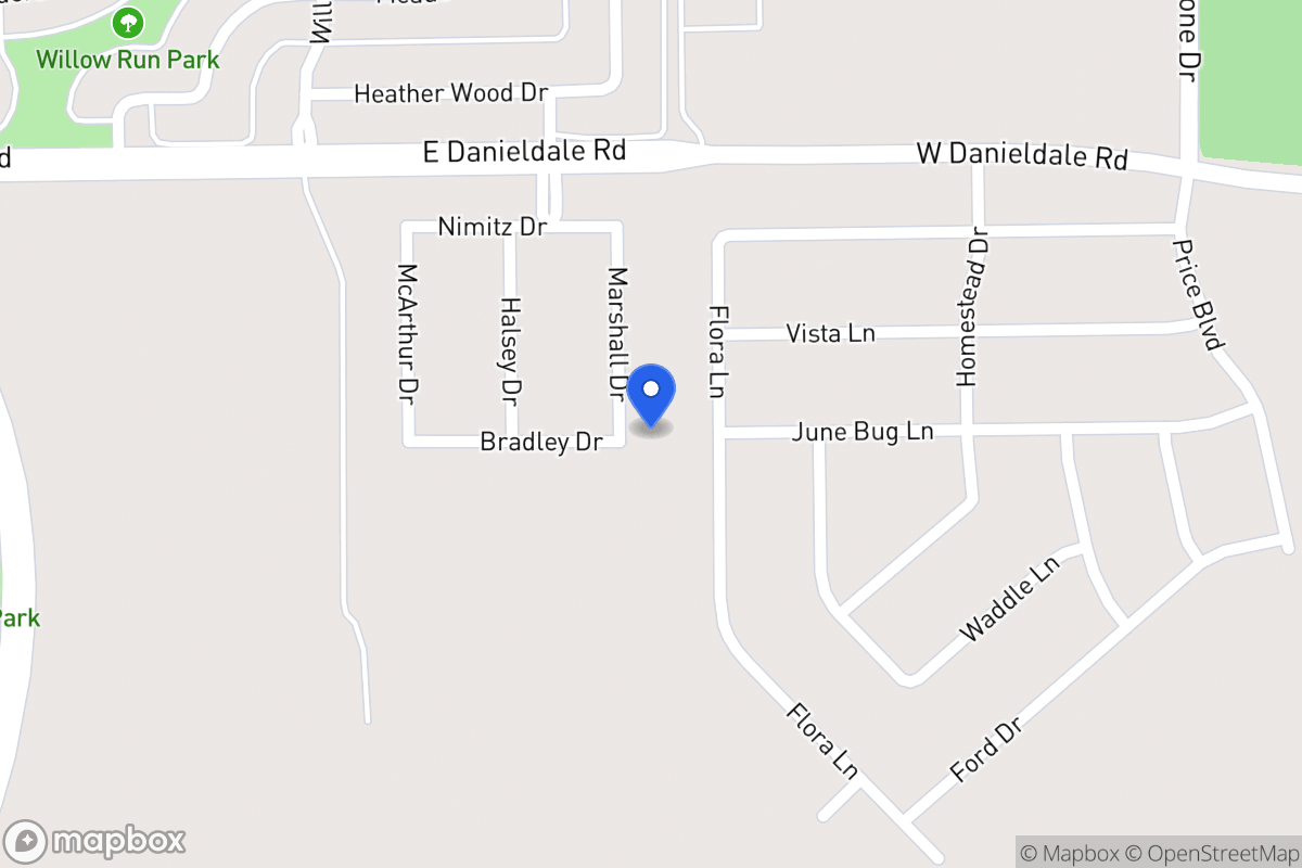 Map of 1534 Marshall Dr