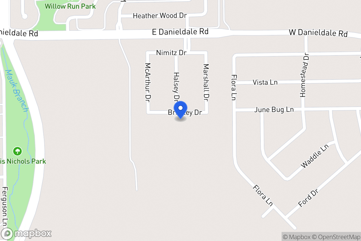 Map of 1122 Bradley Dr