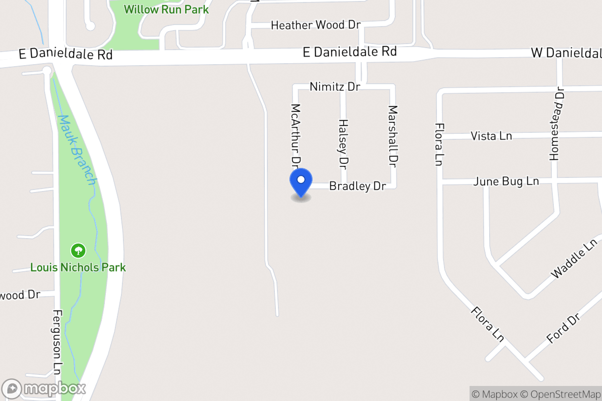 Map of 1106 Bradley Dr