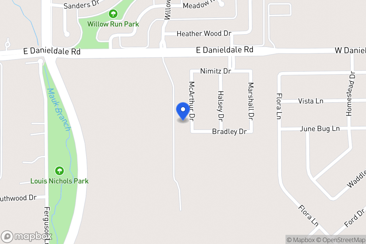 Map of 1531 Mcarthur Dr