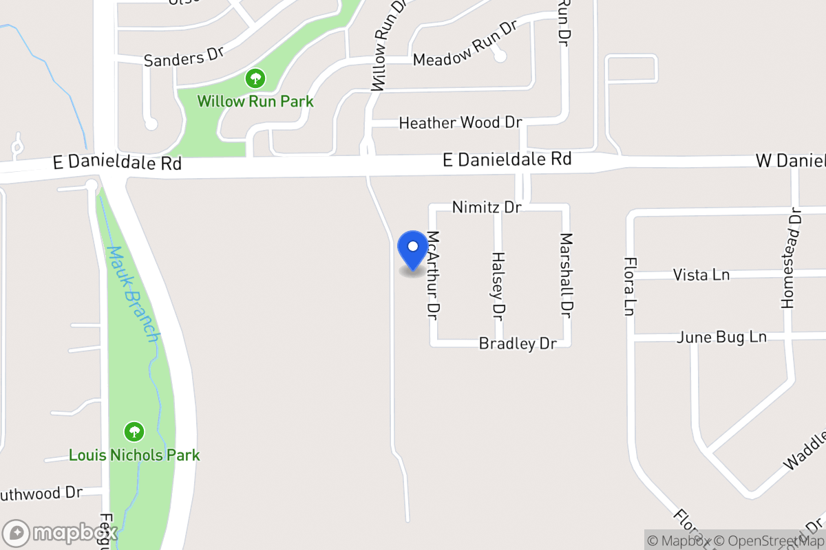 Map of 1519 Mcarthur Dr