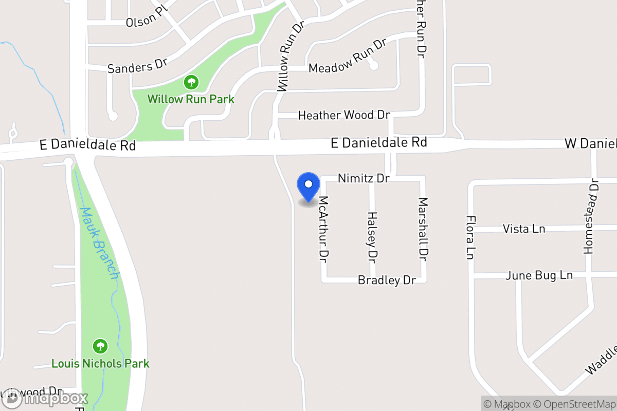 Map of 1511 Mcarthur Dr