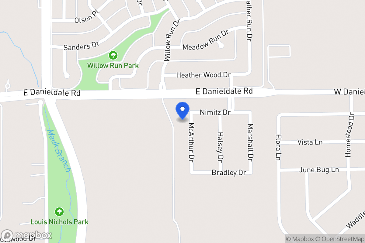 Map of 1507 Mcarthur Dr