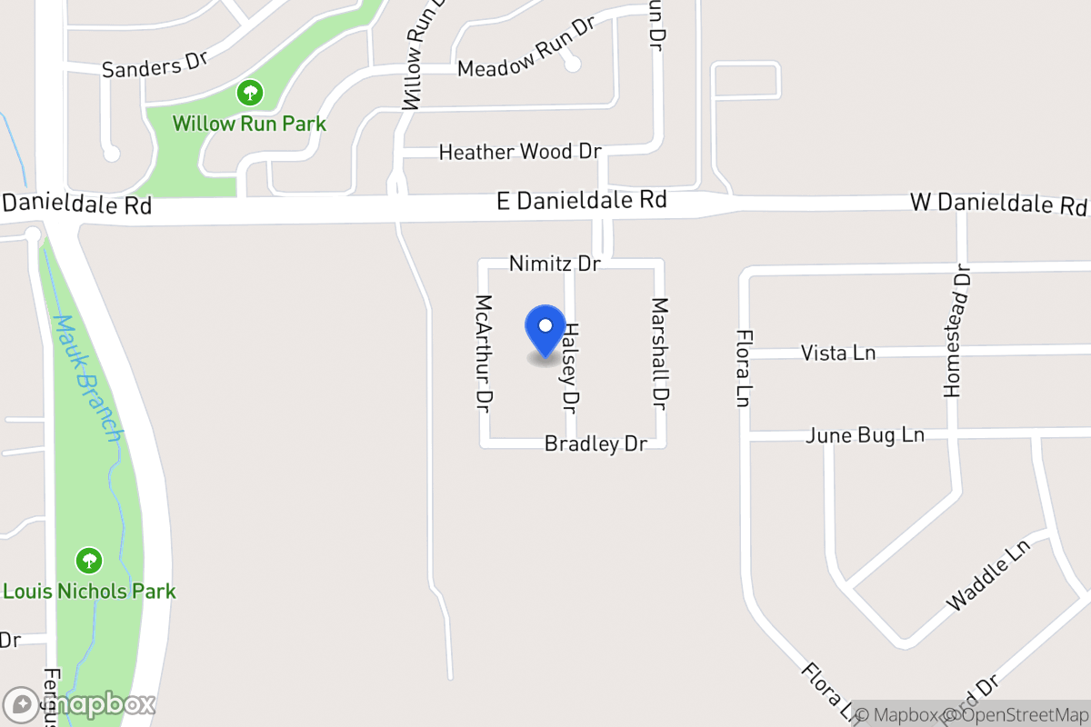 Map of 1519 Halsey Dr