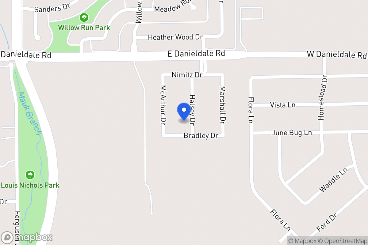 Map of 1527 Halsey Dr