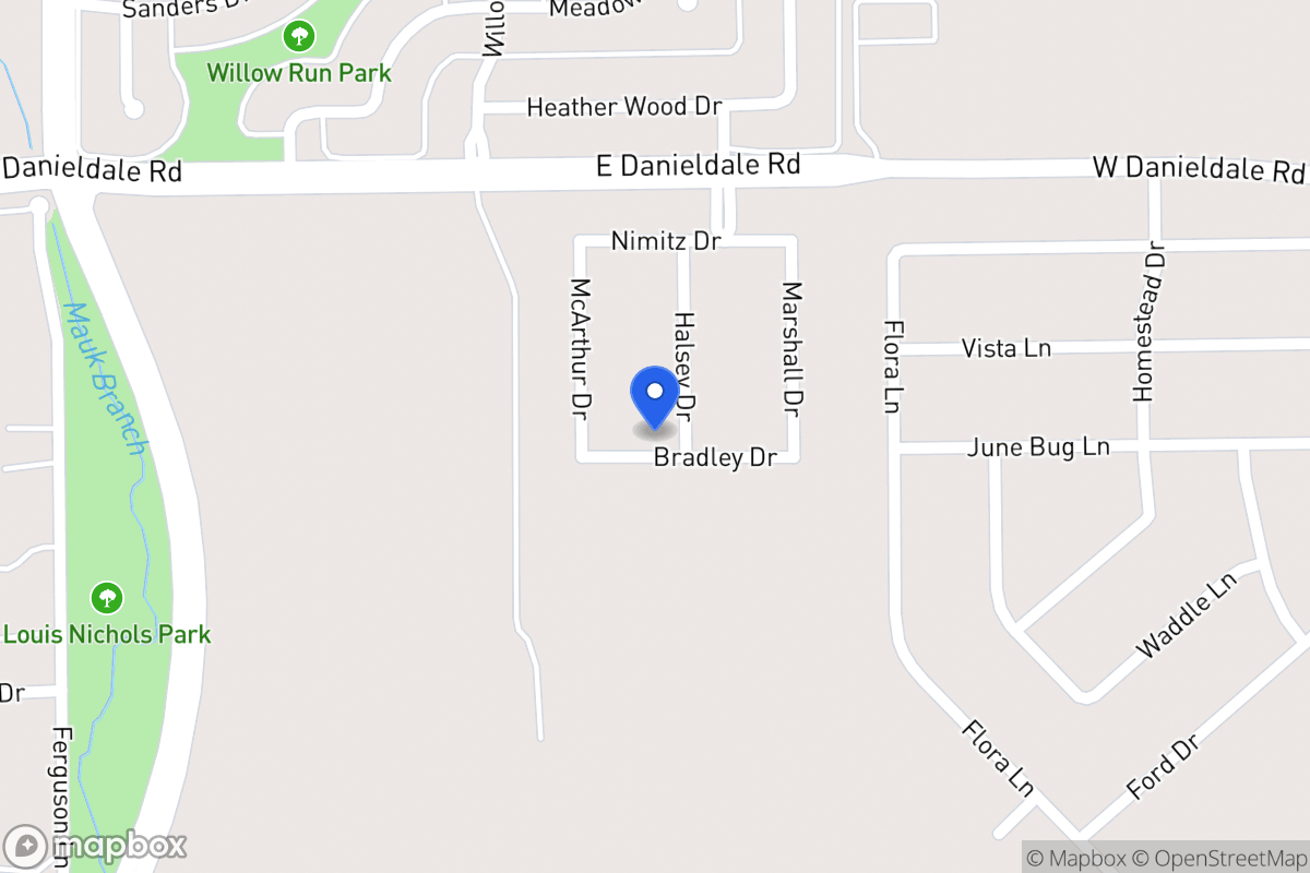 Map of 1531 Halsey Dr