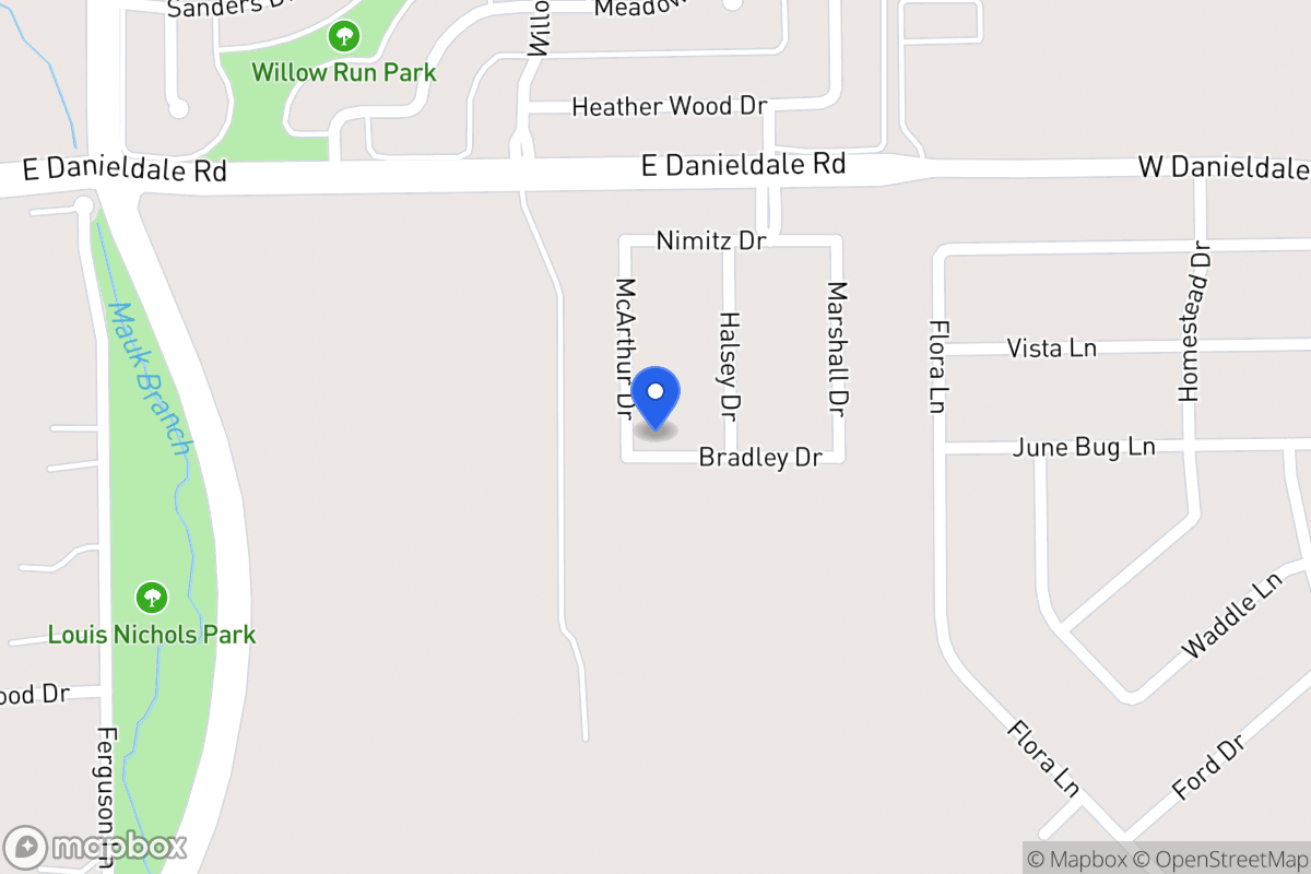 Map of 1530 Mcarthur Dr