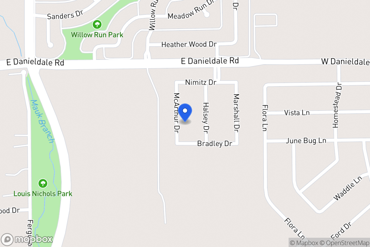 Map of 1522 Mcarthur Dr