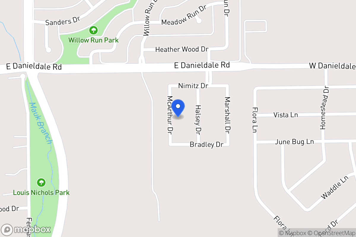 Map of 1518 Mcarthur Dr