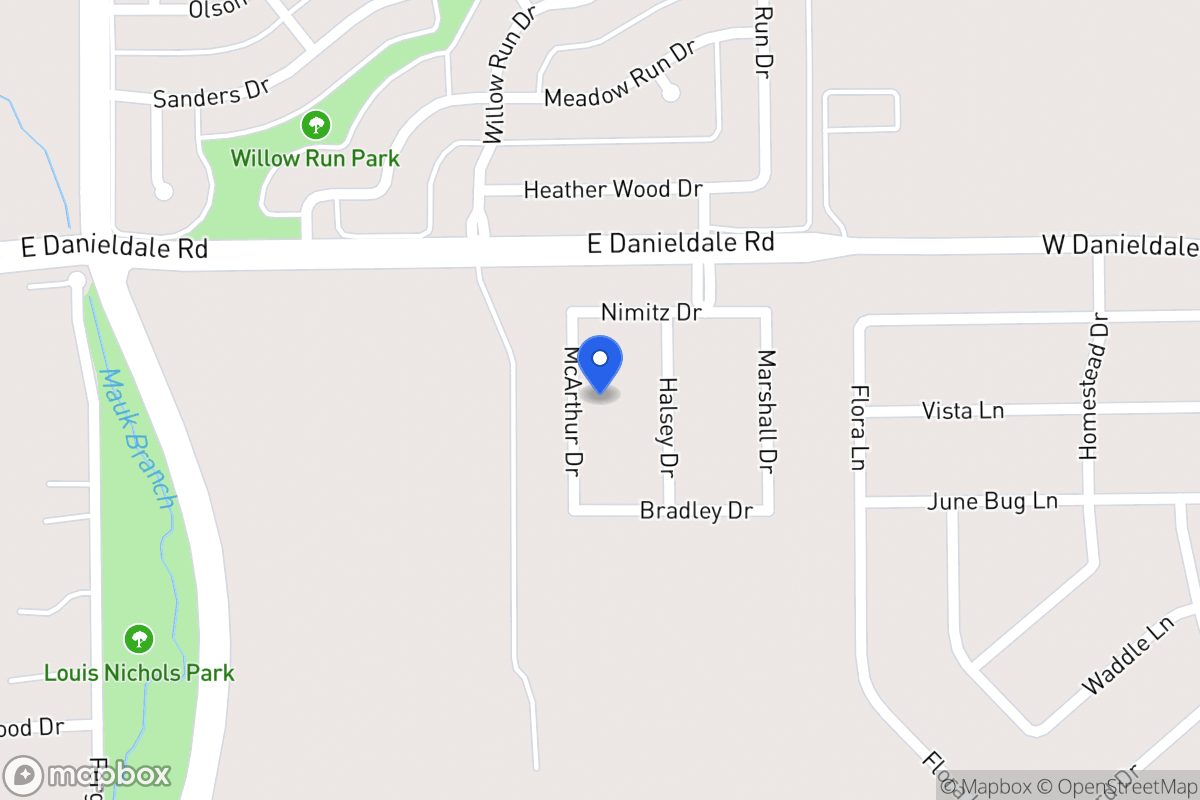 Map of 1514 Mcarthur Dr