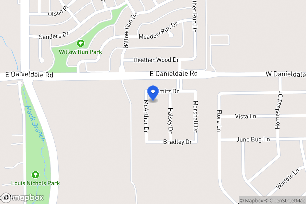 Map of 1506 Mcarthur Dr