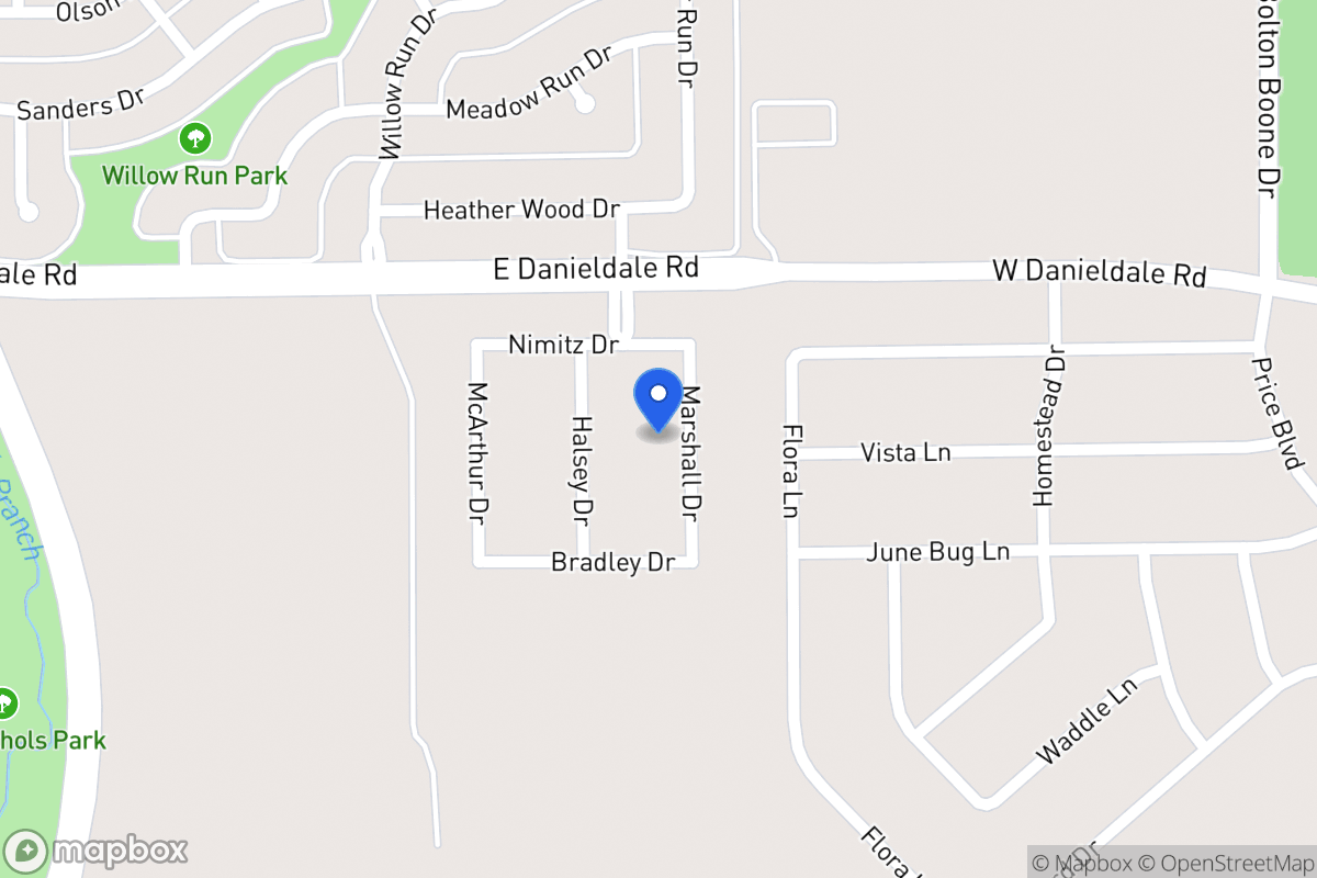 Map of 1515 Marshall Dr