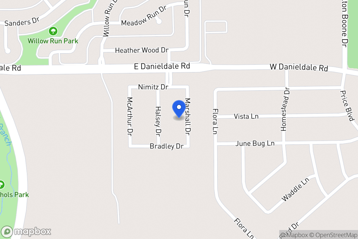 Map of 1519 Marshall Dr