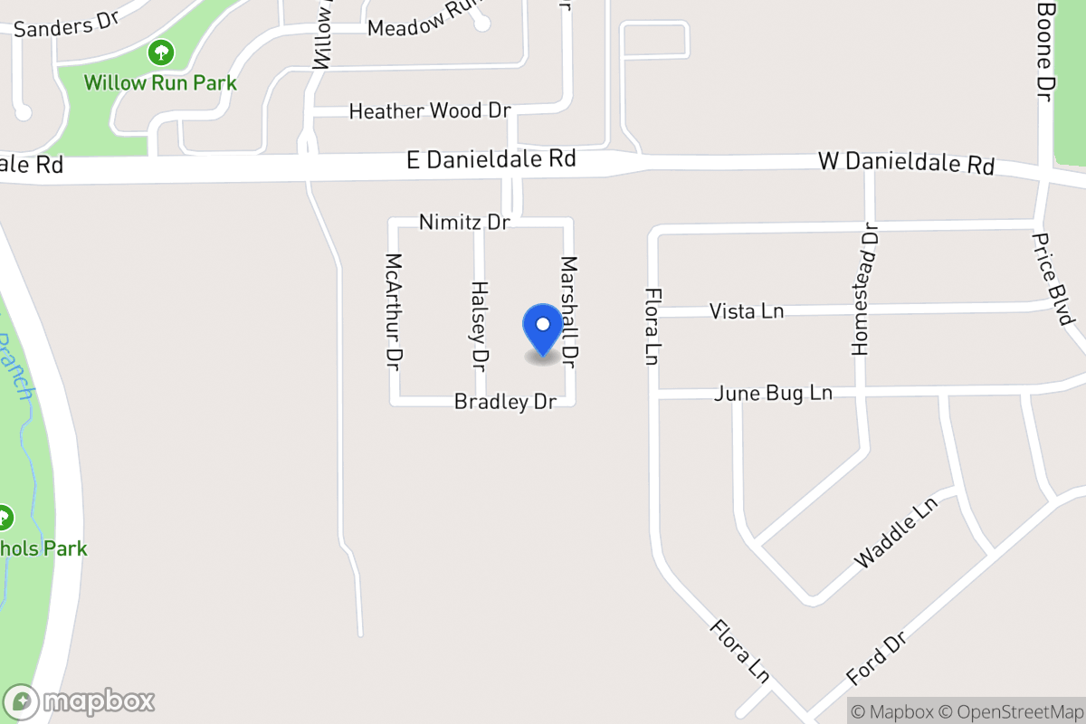 Map of 1527 Marshall Dr