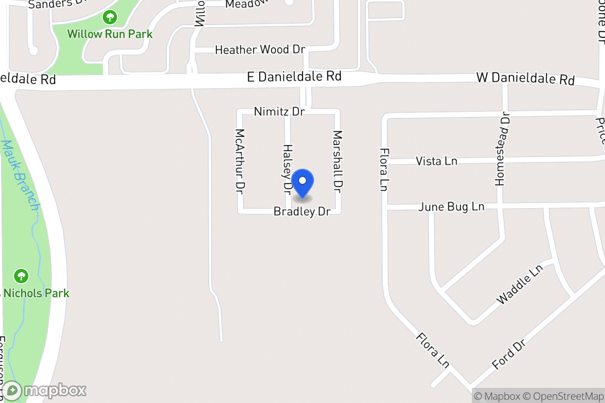 Map of 1530 Halsey Dr