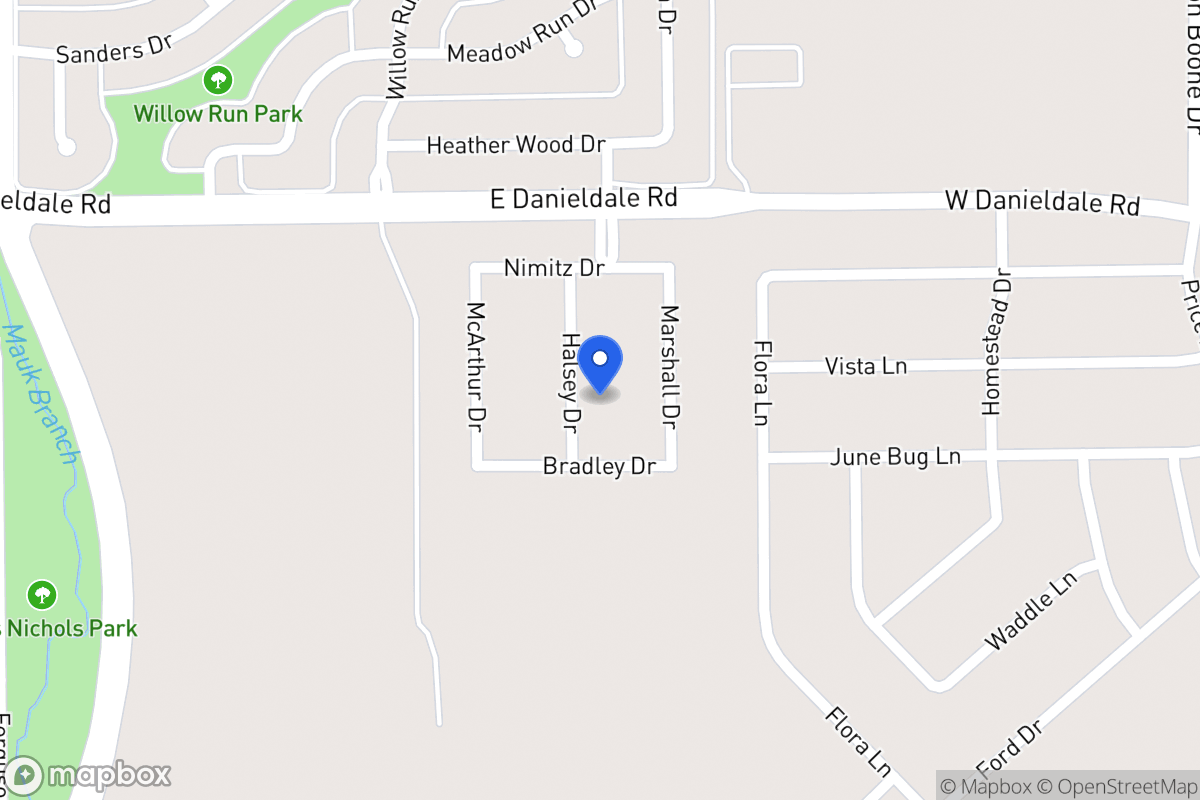 Map of 1522 Halsey Dr