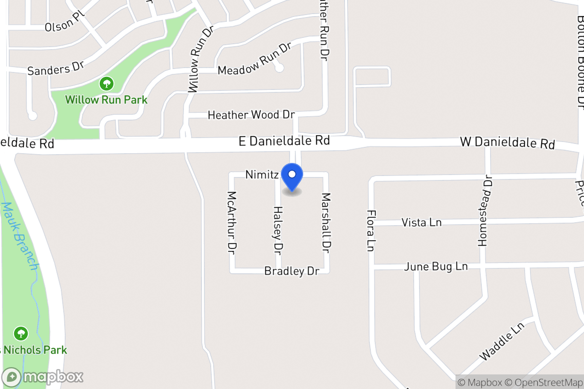Map of 1506 Halsey Dr