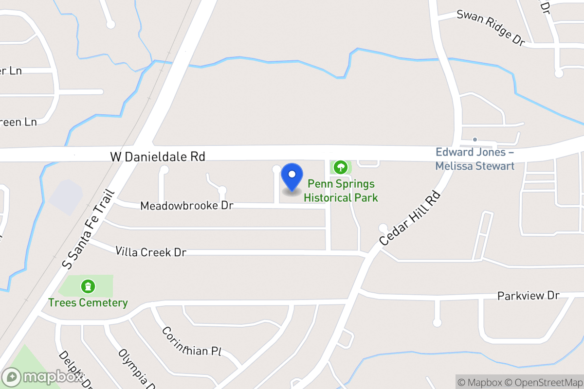 Map of 603 Meadowbrooke Ct