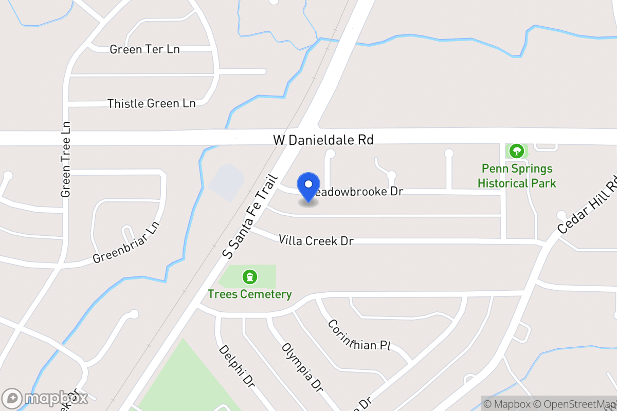 Map of 722 Meadowbrooke Dr