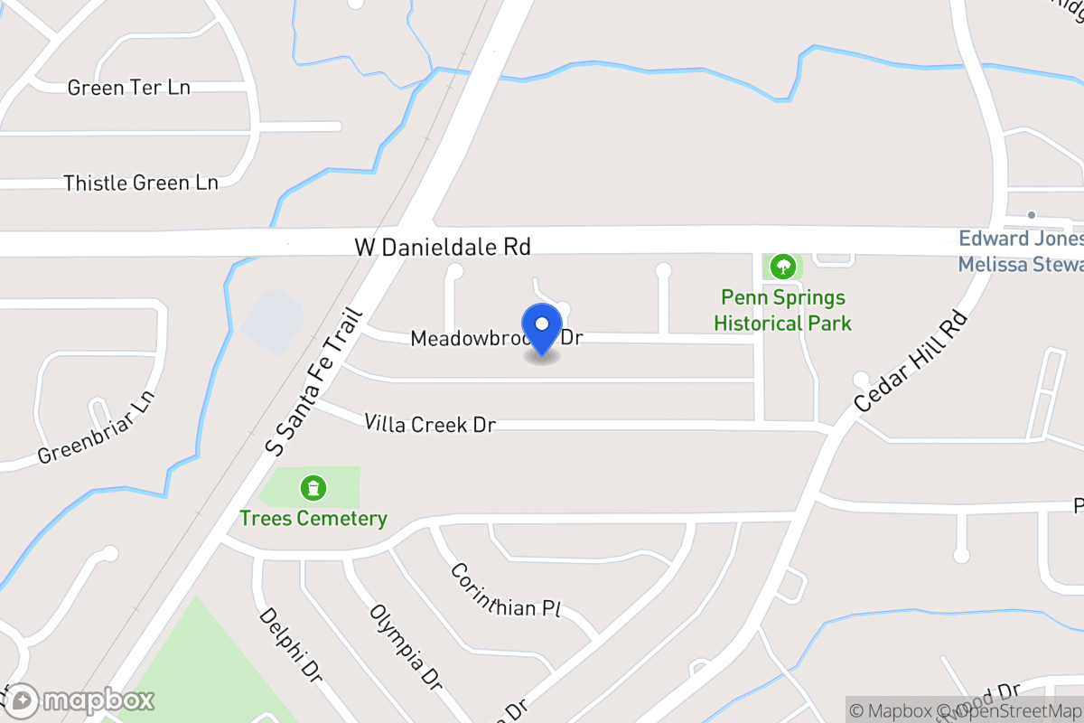 Map of 702 Meadowbrooke Dr