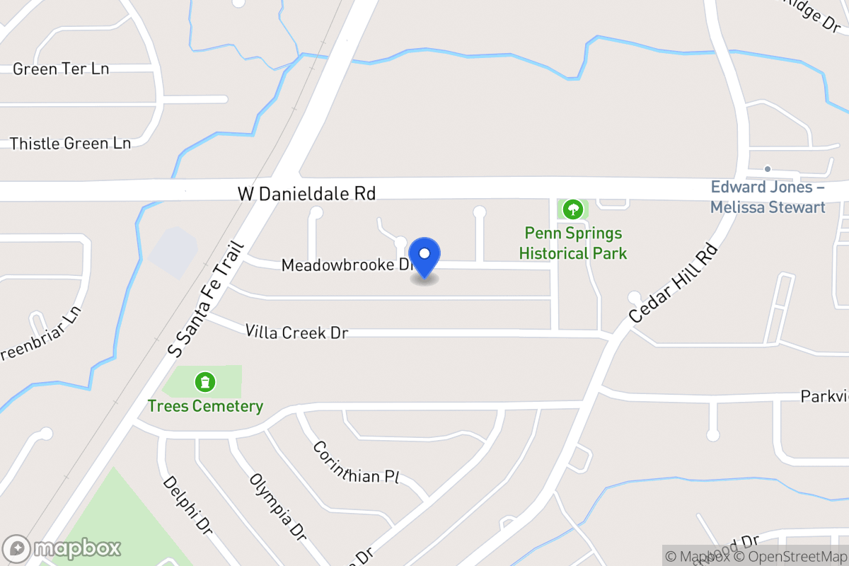 Map of 626 Meadowbrooke Dr
