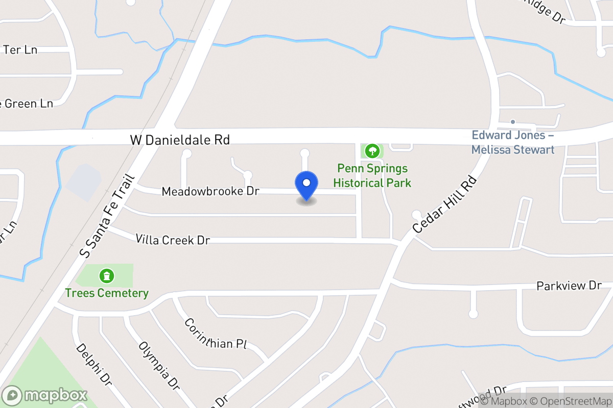 Map of 614 Meadowbrooke Dr