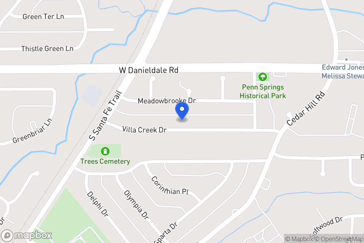 Map of 703 Villa Creek Dr