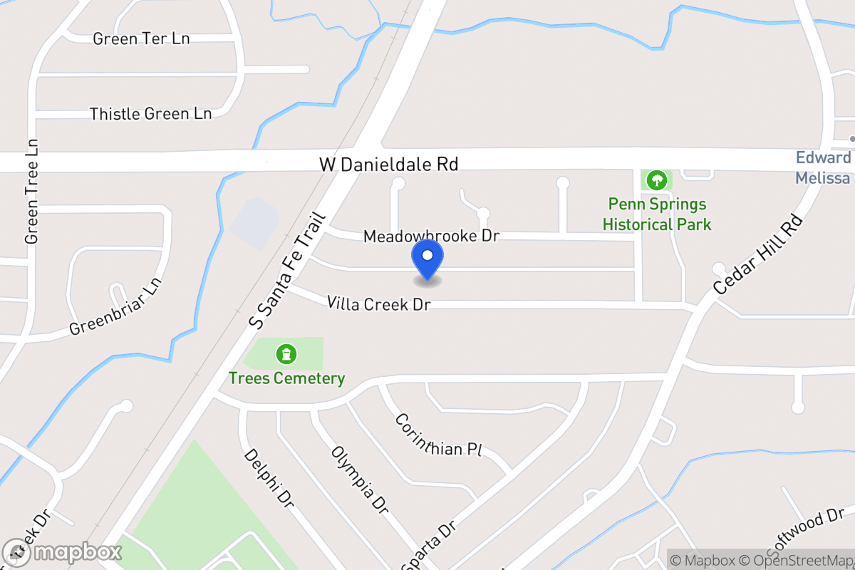 Map of 711 Villa Creek Dr