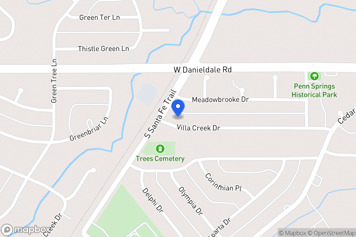 Map of 803 Villa Creek Dr