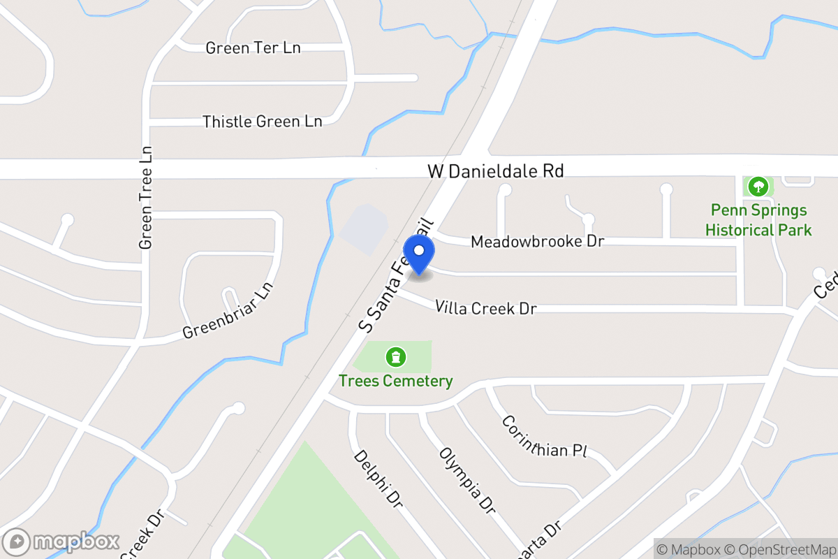 Map of 807 Villa Creek Dr
