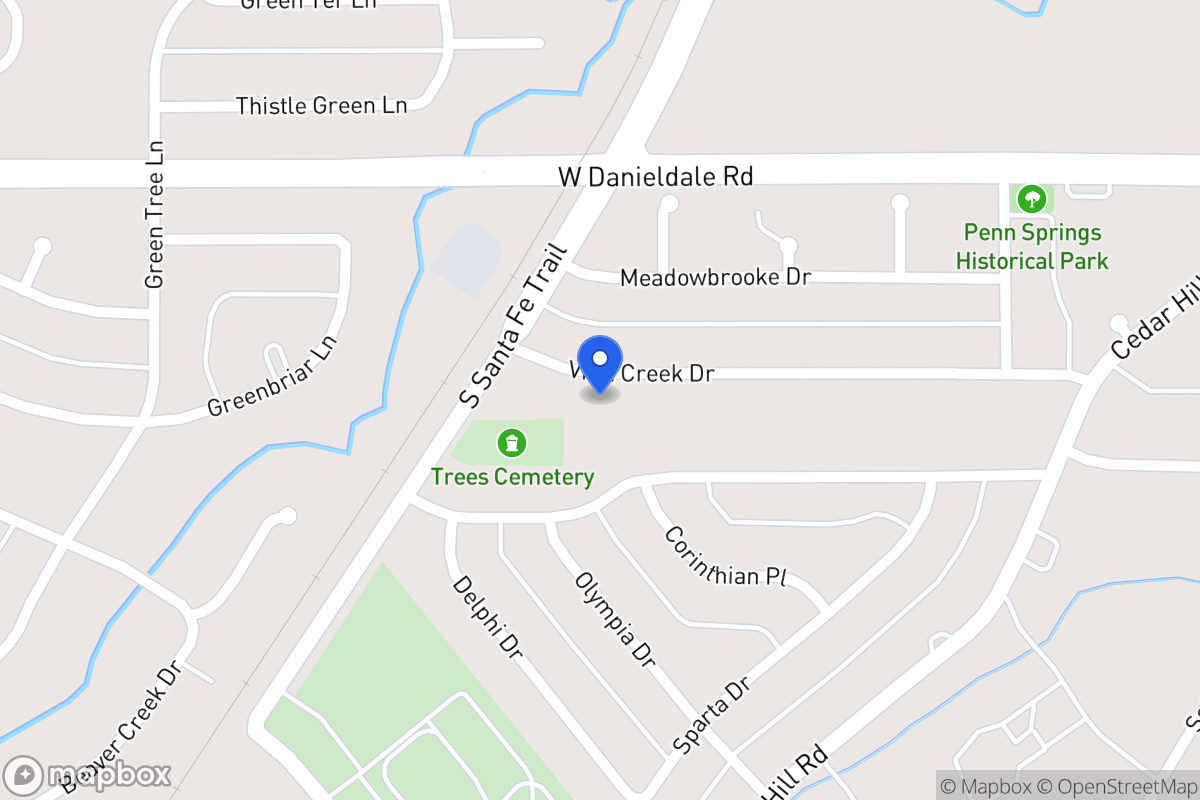Map of 726 Villa Creek Dr