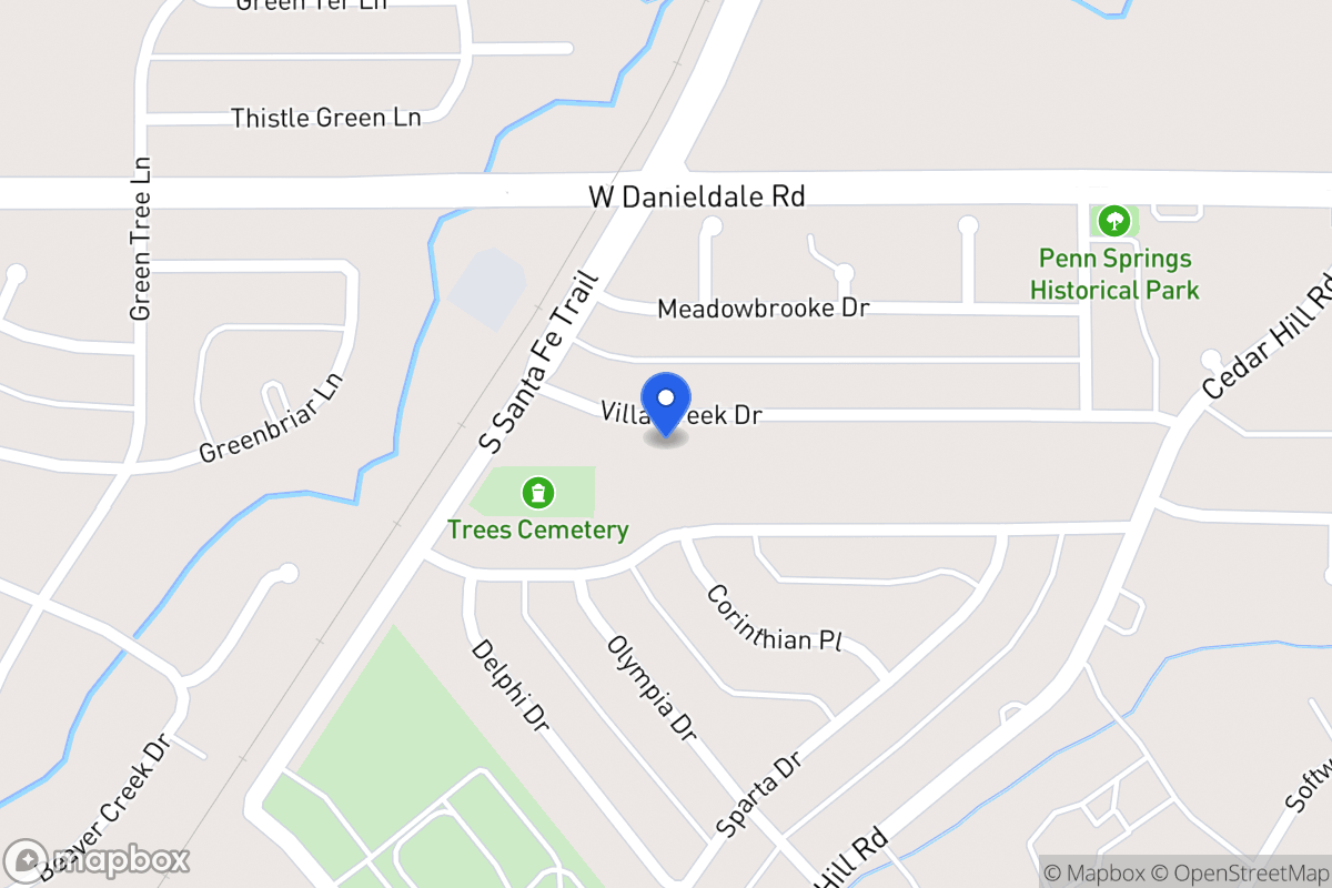 Map of 722 Villa Creek Dr