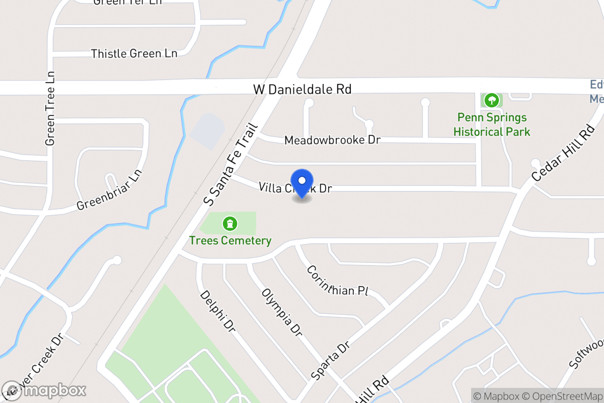 Map of 718 Villa Creek Dr